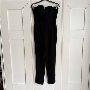 Strapless Black Jumpsuit - Classic Evening Jumpsuit